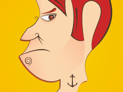 The Man With Anchor Tattoo anchor man tattoo the with