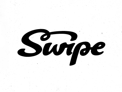 Swipe branding hand lettering identity lettering ligature logo logotype michael spitz michaelspitz script typography wordmark