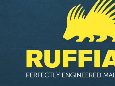 Ruffians header blue bold header porcupine yellow