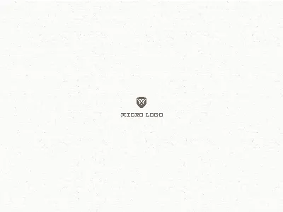 Micro Logo Test illustrator lion logo small teeny texture tiny typography vector vintage