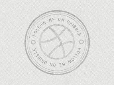 Dribbble Stamp dribbble follow lol me photoshop stamp textures