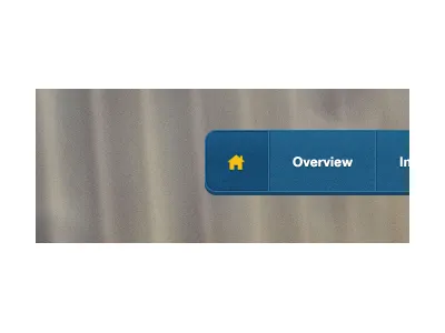 Menu Style blue inset menu yellow