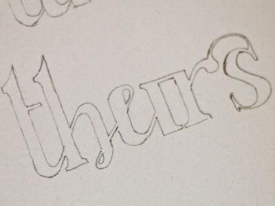 Thursday ligature based glyph sketch glyph lettering ligature ligatures sketch thursday type