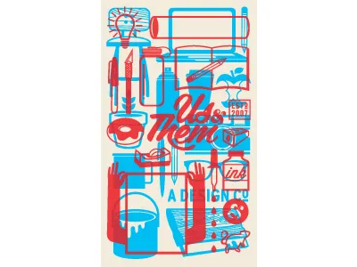 Promo design poster screenprinted self promo shameless tools