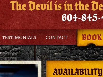 Car Detailing textured typography web design