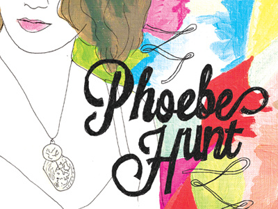 Phoebe Hunt album art illustration typography