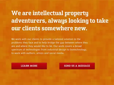 Intro button headline intro orange red web website