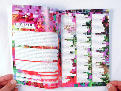 I<3U design glitch publication