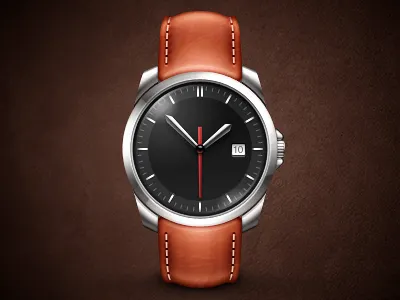 Wrist Watch leather metal time watch