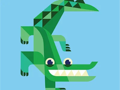 Alligator adobe africa alligator brand branding charlie croc crocodile design flat florida gator graphic harper icon illustration illustrator vector