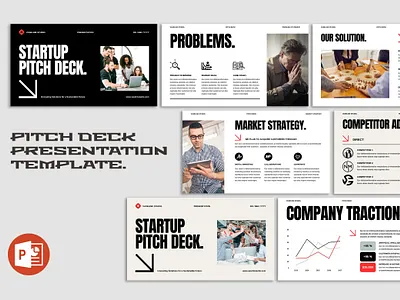 Pitch Deck Presentation branding business design graphic design pitch deck powerpoint presentation template