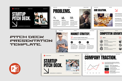 Pitch Deck Presentation branding business design graphic design pitch deck powerpoint presentation template