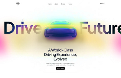 Drive the future driverless figma landingpage web