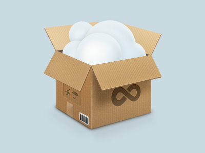 The Birth of a Cloud cardboard cloud icon lightning rain