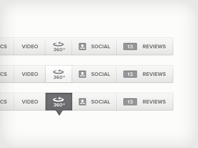 Tabs states for product information 360º grey magento reviews tab tabs ui