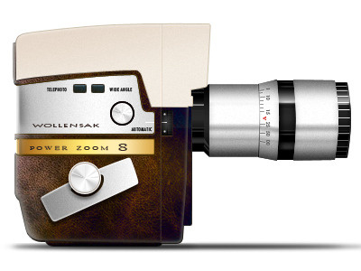 Wollensak super 8 camera camera icon illustartion super 8