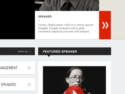 Speaker Database button gallery grid next red speaker