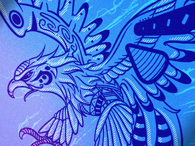 Eagle admu ateneo eagle illustration pba totem tribal