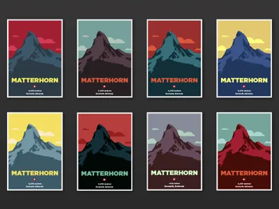 Matterhorn Posters matterhorn mountain poster print swiss switzerland wienk