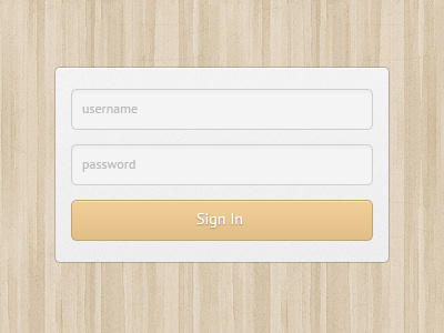 Elegant Login button elegant in login peach sign text wood