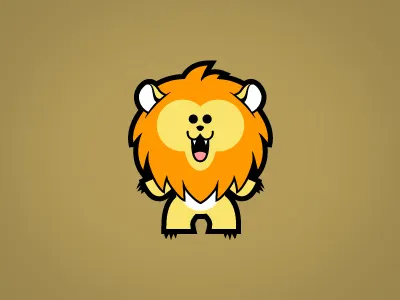SSQ Lion animal character character design illustration iwearyourshirt lion vector