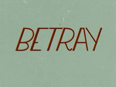 Betray chris stetson csttsn hand drawn type illustrator offset stetson comma chris texture trace