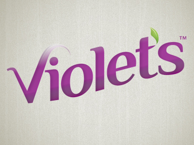 Violets branding identity illustration typography