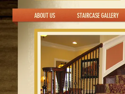 Stair Website Nav navigation texture wood grain