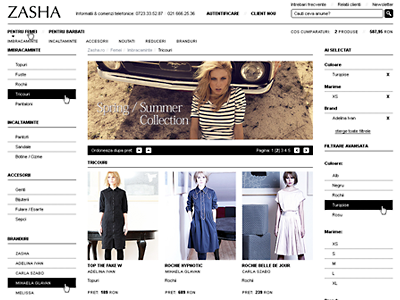 Zasha by Adelina Ivan adobe photoshop black ecommerce fashion minimal website white