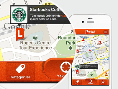 Lokkal App app iphone mobile ui