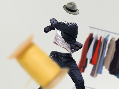 Put It On! clothes empty clothes hat illustration jeans on line shop threads throw web
