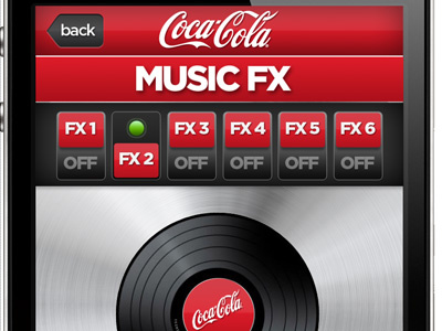 Coke Music App (WIP) graphic design interface design iphone app ui web design