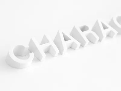 Character character letterform white