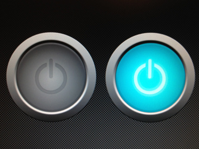 Warp speed button buttons digital illustration metal neon on off ui kit user interface website