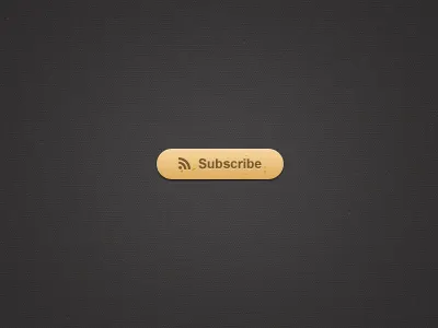 Subscribe button brown button grain icon rss subscribe subscribe to rss texture yellow