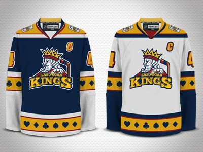 Las Vegas Kings shirts ice hockey illustration logos sports vector