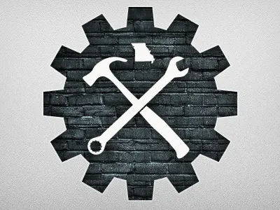 Building Blocks bricks cog gray logo missouri texture tools