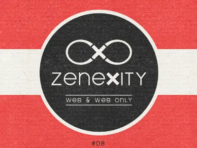 logo & visual identity for the company I'm working for black brand color identity infinite logo loop paper red texture