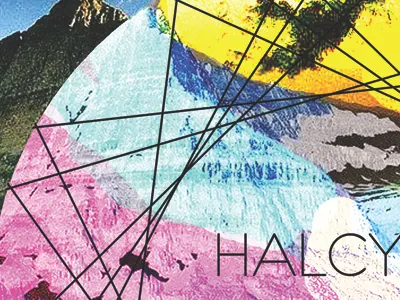 Halcyon Draft - Close up colour minimal mountain psychedelic strange surrealism
