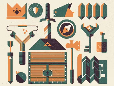 _107 arrow bomb bombchu chest compass essentials of essentialsof hammer key map ocarina of time potion quiver rupee scale slingshot sword zelda