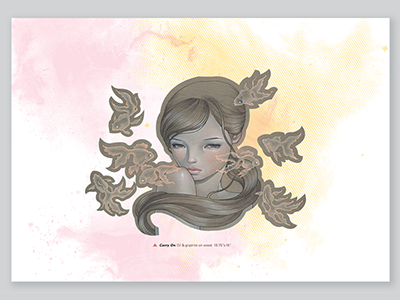 Audrey Kawasaki Book Page 10 artist book illustration layout design