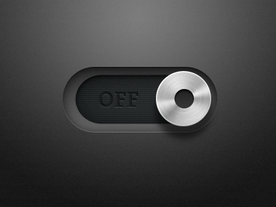 Sliding Metal Switch button dark freebie metal psd shadows slide switch