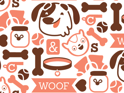 Charlie Pattern! dog illustration pattern surface design vector