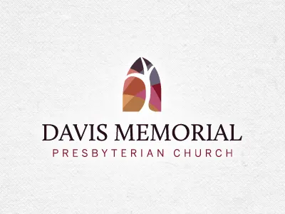 Davis Memorial Presbyterian Church Logo centered church logo logo multi color