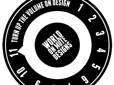 Secondary Logo logo world on mute designs