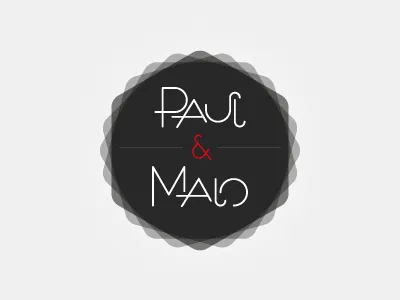 Paul & Malo branding clean concept custom logo logotype retro