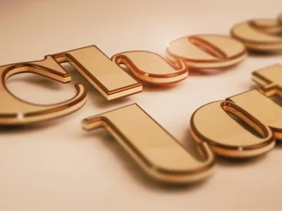 Chocolate 3d type typography
