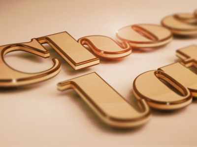 Chocolate 3d type typography