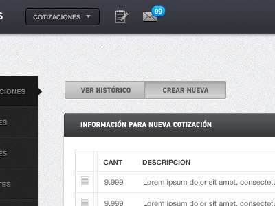 Webapp Updated admin black blue dashboard design gray notification tarful texture ui ux webapp white