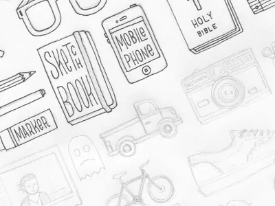 New Icons icons illustration pen pencil wip